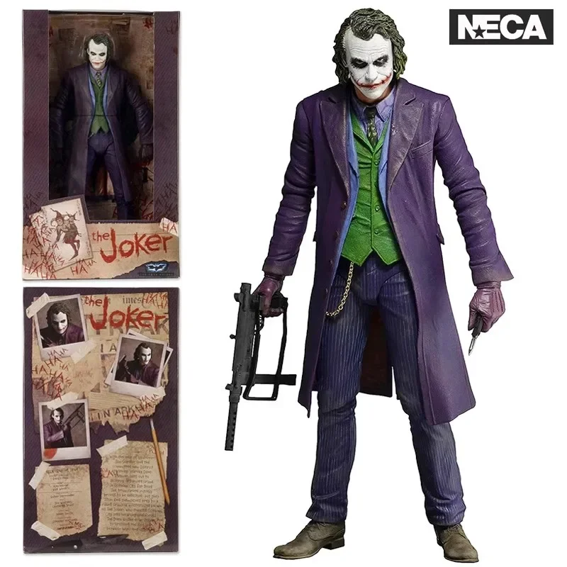

Фигурка Neca The Dark фигурка рыцаря Joker Heath Ledger, 18 дюймов, 1/4, ручная работа, стоячая модель, игрушка, подарок на день рождения