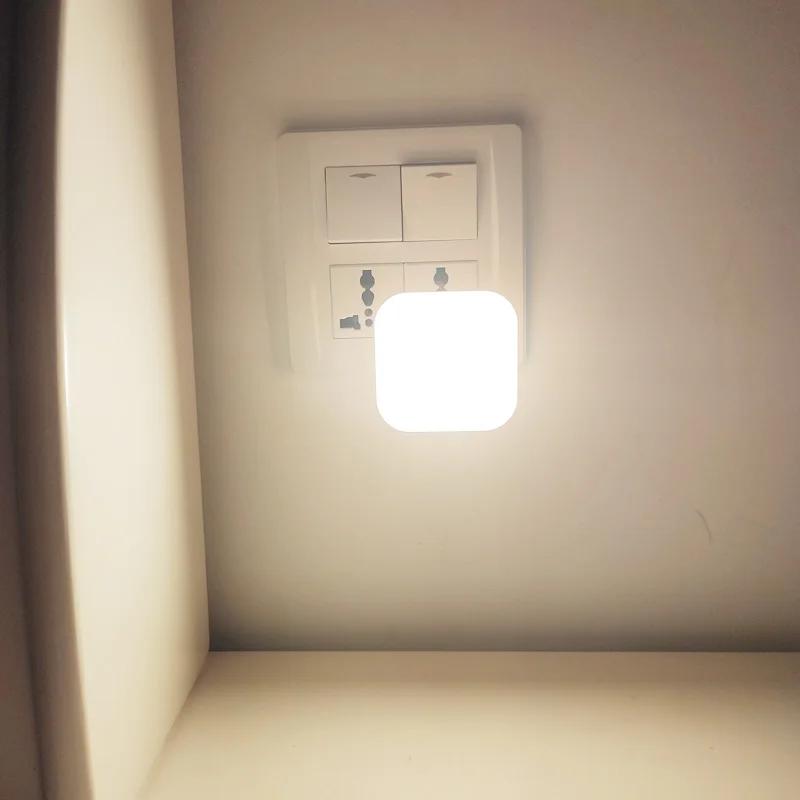 Night Light With EU Plug Smart Motion Sensor LED Night Lamp wall lights for home  Aisle WC Bedside Lamp For Hallway Pathway A3 6