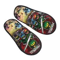 Winter Home Cotton Slippers N-ninjagos Merch Household Fur Slippers Slides Living Room  Cozy Non-slip Slides 1