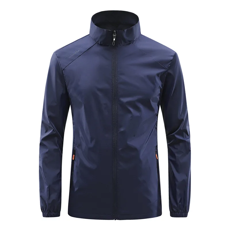 Men's Ice Silk Breathable Casual Stand Collar Jacket, Outdoor Fishing Jacket, Summer Fashion, Spot New Products