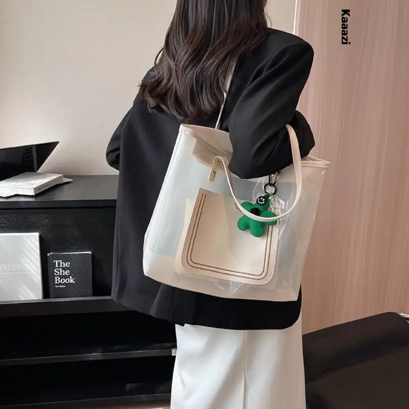 Transparent Jelly Bags For Women 2023 Clear Tote Beach Bags Luxury