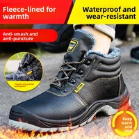 High Quality Safety Shoes for Men Woman Autumn Winter Thickened Warm Boots Woman Sneakers Anti-smashing Steel Toe Cap Puncture
