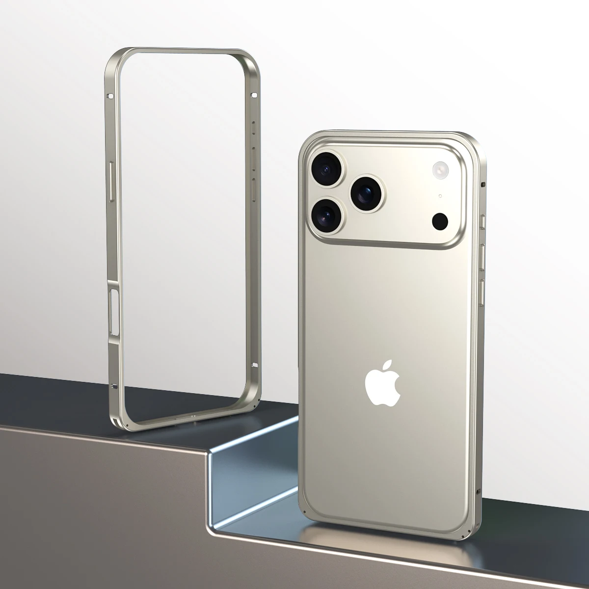 Premium Alloy Armor Shockproof Metal Frame Bumper Case with Hollow Heat Dissipation