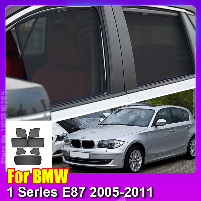 

For BMW 1 Series E87 2005-2011 E 87 Car Magnetic Sunshade Shield Front Windshield Curtain Rear Side Window Sun Shade Visor
