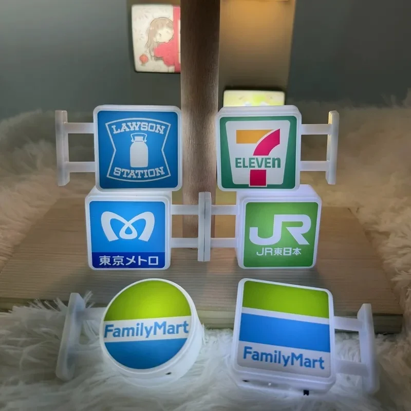 3d Magnetic Fridge Stickers Convenience Store Magnets Luminous Light Box Decor