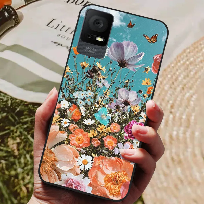Black Silicone TPU Phone Cover with Soft Bumper Protection
