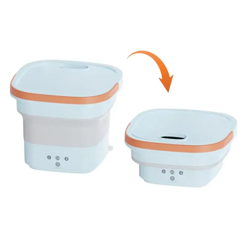 

Washing Machine Foldable Washer Machine Small Laundry Machine With Drain Basket For Apartment Laundry Camping RV Travel