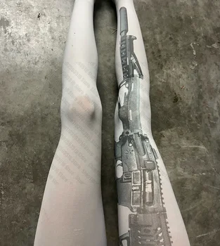 Emo Collant da donna Collant da donna con motivo gotico Lolita Sissy Fetish Harajuku Theights Collant Punk Shoopy sexy 1