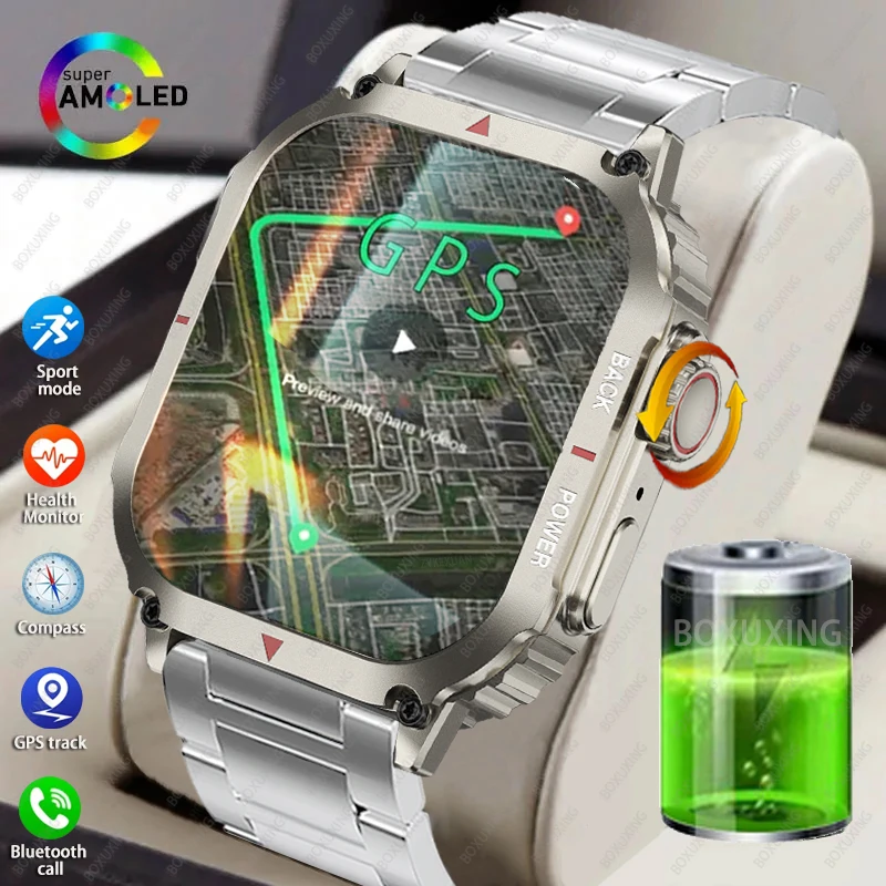 

GPS Outdoor Military Sport Smart Watch Men Bluetooth Call Smartwatch IP68 Waterproof Sport Watches Woman For Xiaomi Android IOS