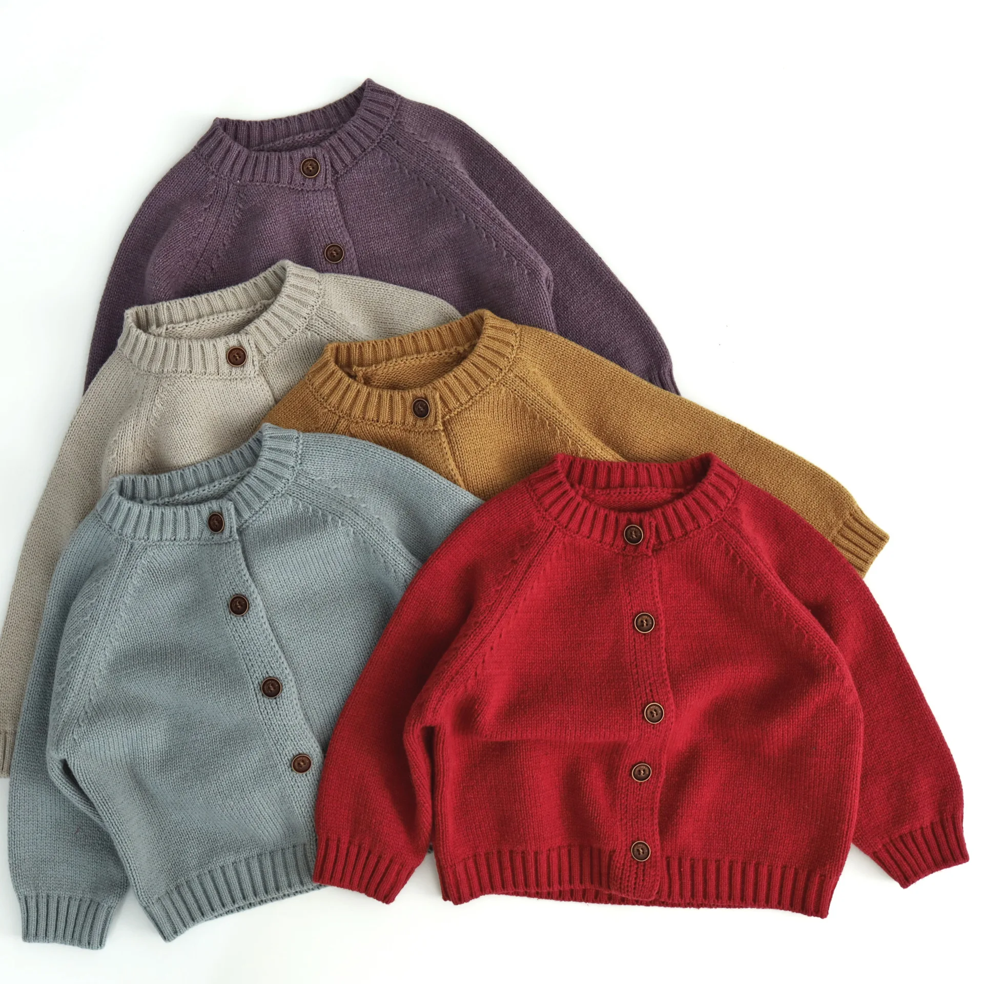 2026 니트 가디건 키즈 남아 여아 한국 빈티지 스타일 루즈 유니섹스 베이비 용 부드럽고 따뜻한 캐주얼 재킷