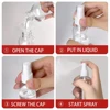 3/5/10pcs Refillable 10ml 30ml 50ml 60ml 100ml Clear PET Plastic Portable Spray Bottle Empty Perfume Container 2