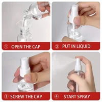 3/5/10pcs Refillable 10ml 30ml 50ml 60ml 100ml Clear PET Plastic Portable Spray Bottle Empty Perfume Container 2