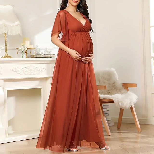 Caitzr Maternity Dress for Photoshoot Lace Pregnant Dress India | Ubuy