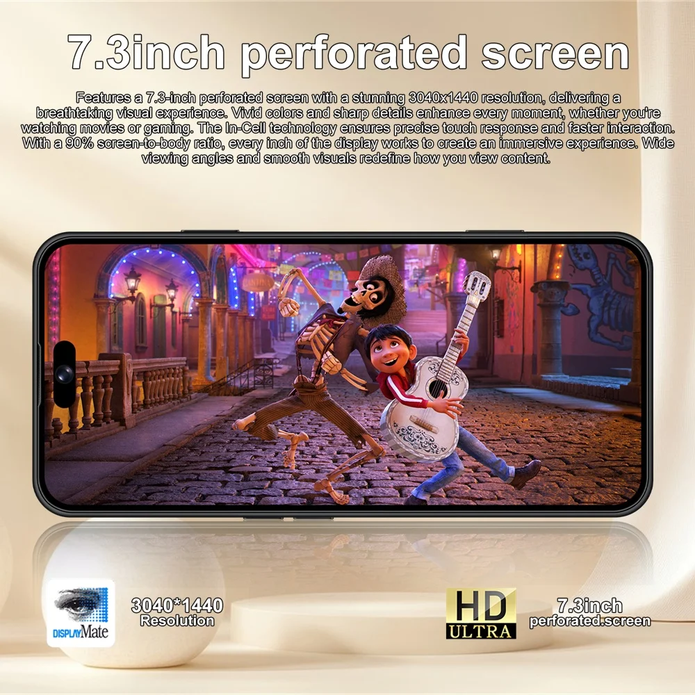 K-Touch Mobile Phones M17 Pro Max Smartphone Android 15 Cell Phone 7.3 Inch 16+48MP Camera 7800mAh 5G Dual SIM Face Unlocked Global Version Cellphones For Men Women