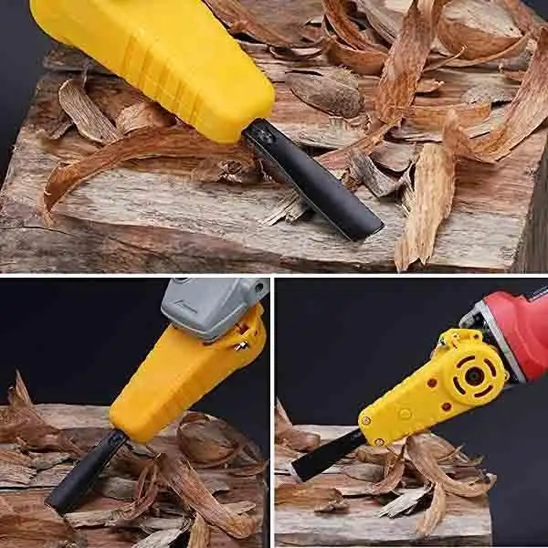 cordless polisher Electric Wood Carving Chisel M10 Adapter Set Changed Angle Grinder Into Power Chisel Engraving Knife DIY Cutter Woodworking Tool paint compressor