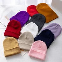 New Unisex Multicolor Autumn & Winter Beanie Hat Men Basic Daily Beanie Women Soft Knitted Hat Elegant All-match Streetwear Cap 3