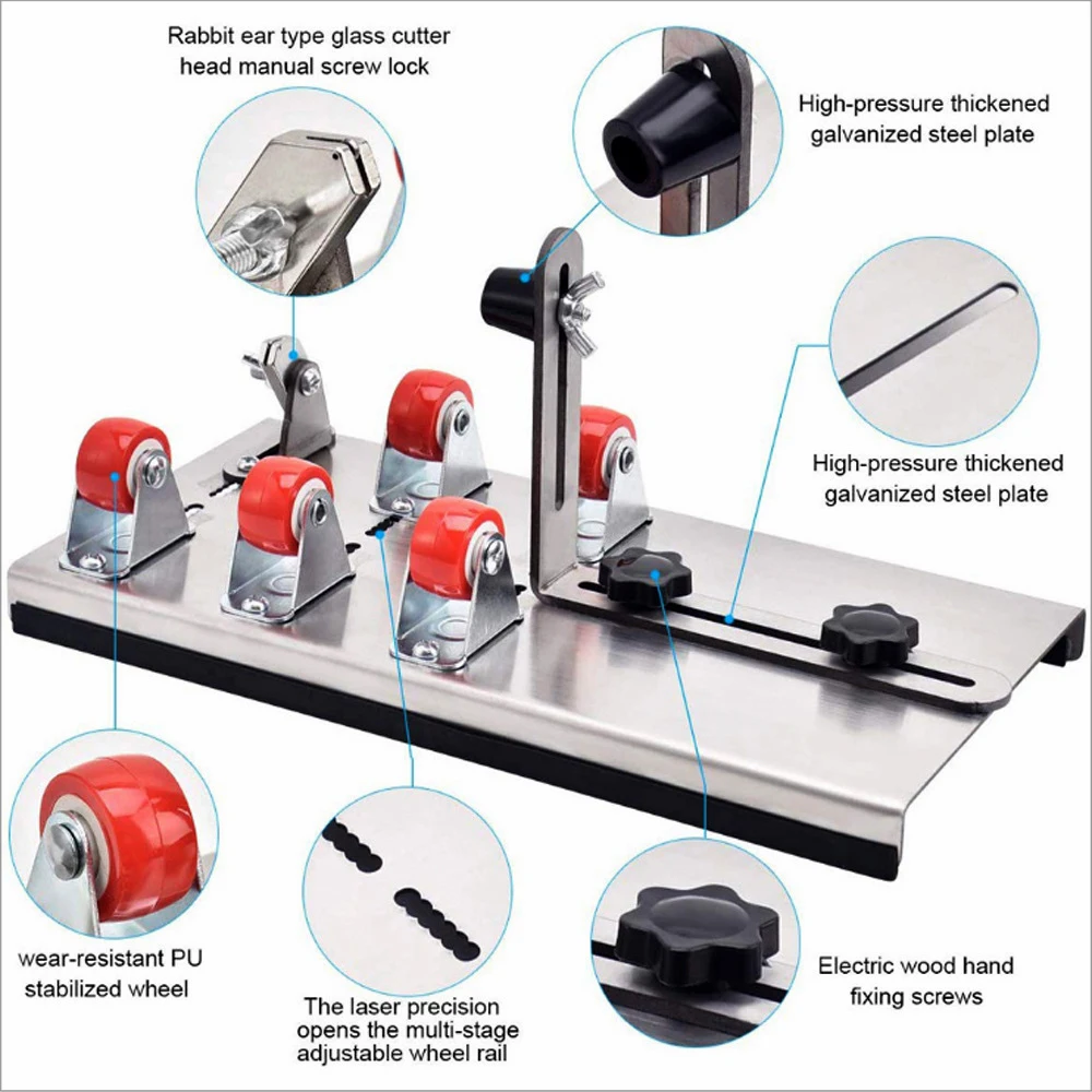 Universal DIY Glass Bottle Cutter Adjustable Sizes Metal Glassbottle Cut Machine Household Decorations Manual Crafting Tool 2
