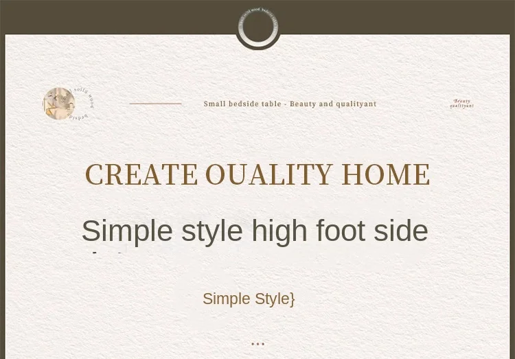 Description Picture 3 of itemIHOME American Retro Living Room Side Table Simple Style High Foot Side Table Sofa Side Cabinet Light Luxury Small Coffee Table