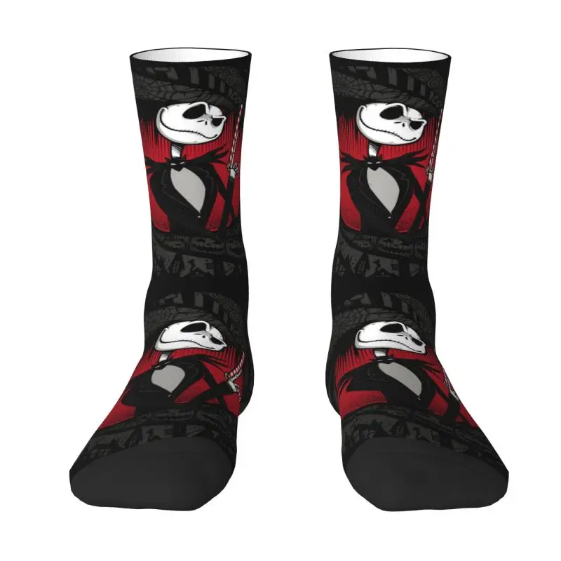 Jack Skellington Dress Socks Mens Womens Warm Funny Novità The Nightmare Before Christmas Crew Socks