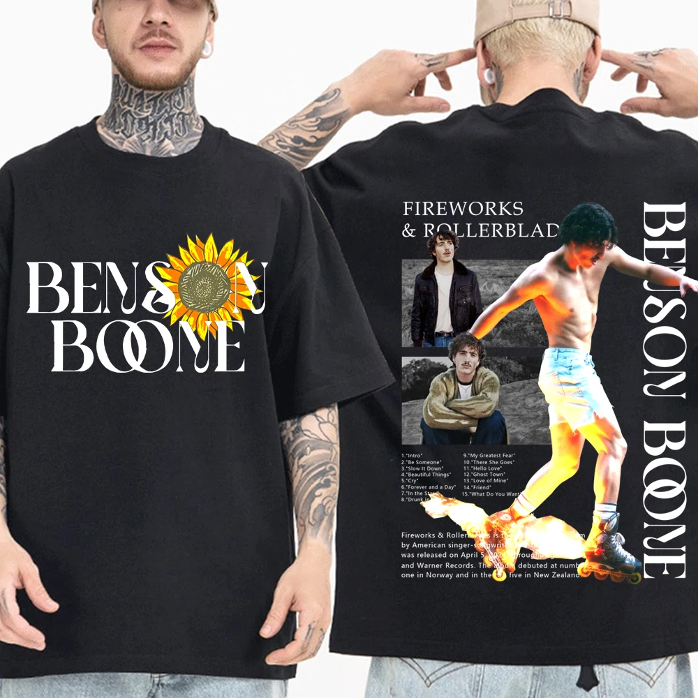 Benson Boone ベンソンブーン　Tシャツ Benson Boone ベンソンブーン Tシャツ Benson Boone Sunflowers