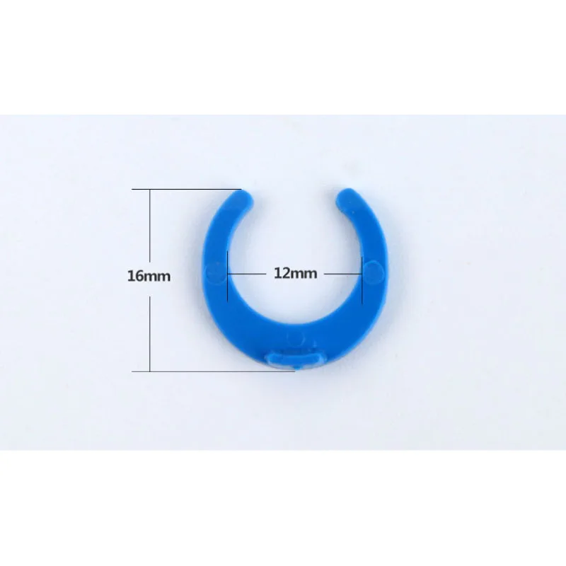 PE Pipe Fitting 100Pcs 1/4 3/8 OD Tube Blue Clip C-ring Hose Quick Connector Aquarium RO Water Filter Reverse Osmosis System