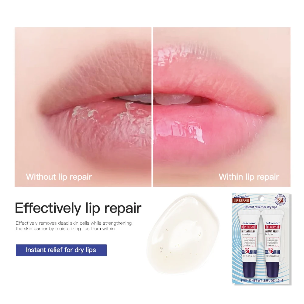 Lip Balm 2pcs Moisturizing Lip Repair Gel For Dry Lips