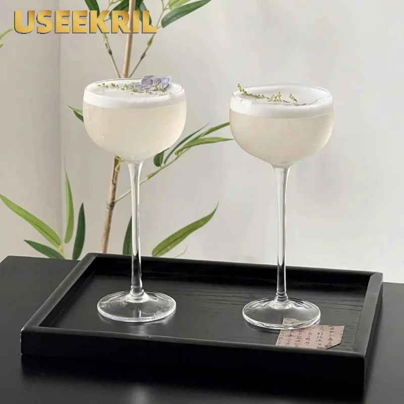 Japanese Style Handmade Cocktail Glasses Cups Atmosphere Wine Glass Cup Glass Goblet Tower Cups Wine Glass Cups Bar Kitchen Tool