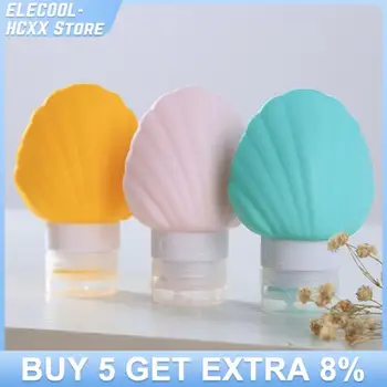 1PC 40 90ml Portable Dispensing Bottles Shell Silicone Travel Set Shampoo And Shower Gel Cosmetic Squeeze Containers Tools