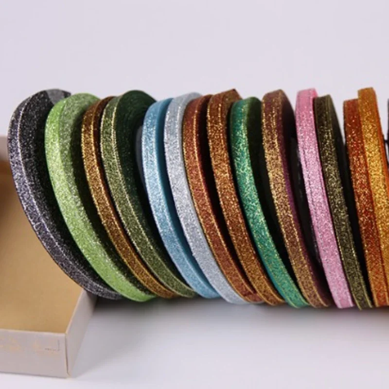 22m Glitter Silver/Gold Ribbon for DIY Crafts, Gift Wrapping, and Decor