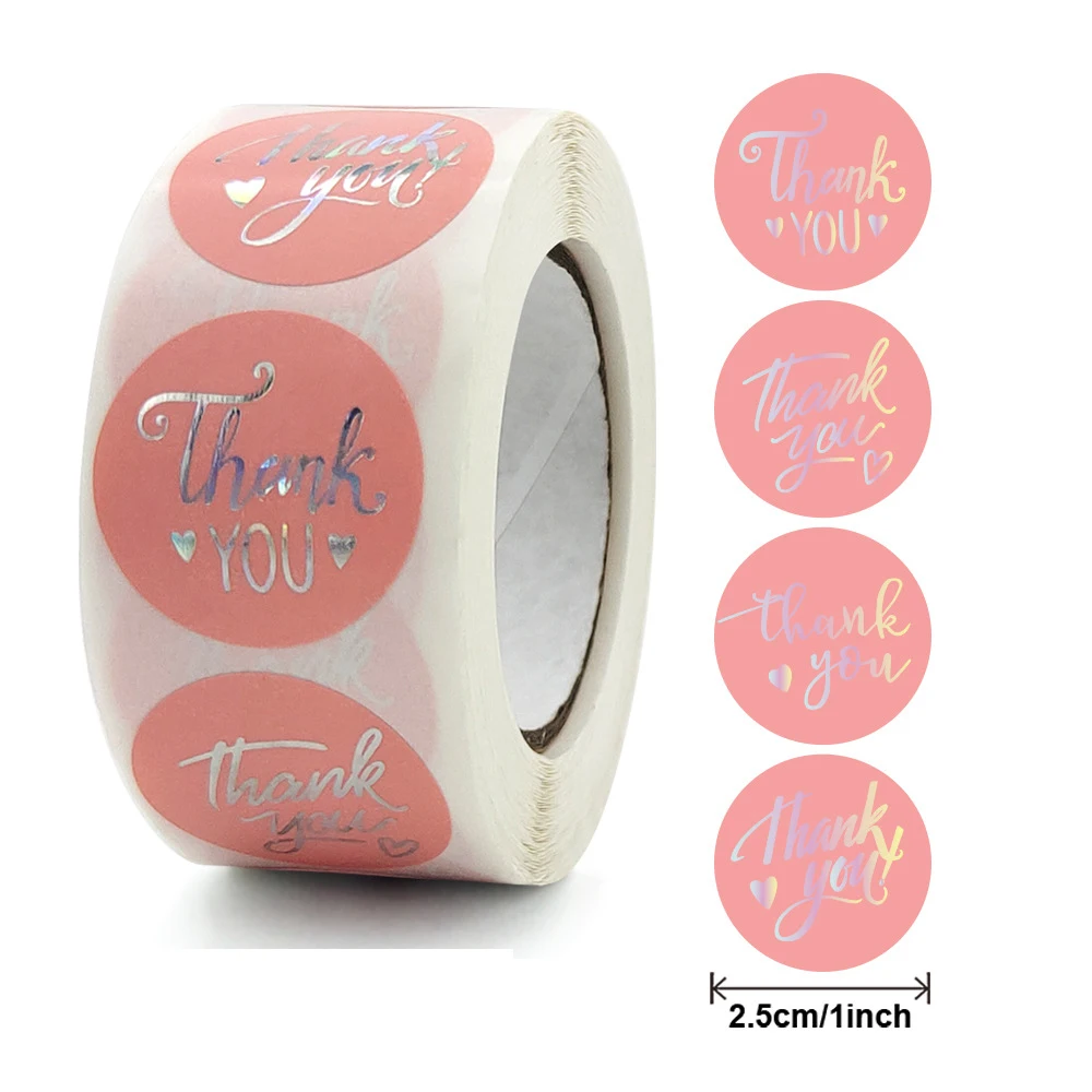 50-500 Stück 2,5 cm runde leere handgefertigte Aufkleber schwarz weiß rosa Papieraufkleber Scrapbooking Aufkleber Party Geschenk Dekorationen Etiketten – Detail 18