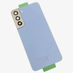 Enhanced Back Glass Replacement with Camera Lens for Samsung Galaxy S22+ 5G (Blue)
