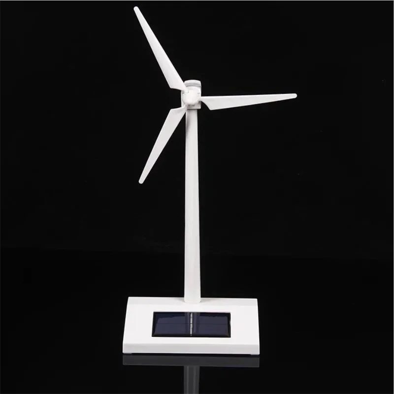 1 Pcs Solar Powered Desktop Model Solar Powered Windmill Wind Turbine for Kid Education Model Decorate Electronic Windmill Toy