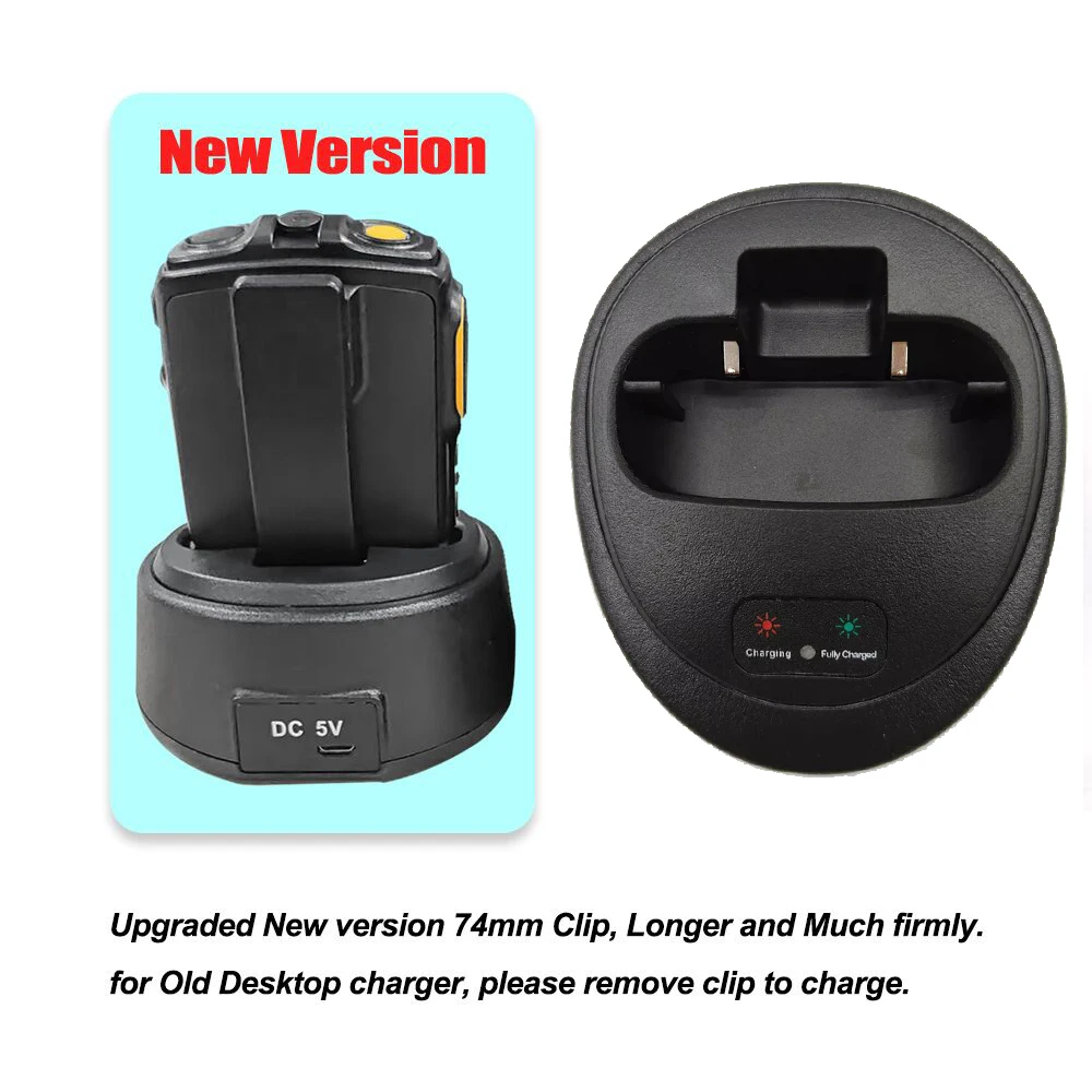 New Desktop Charger Station Fit For  Inrico B01 B02 Wireless PTT Microphone