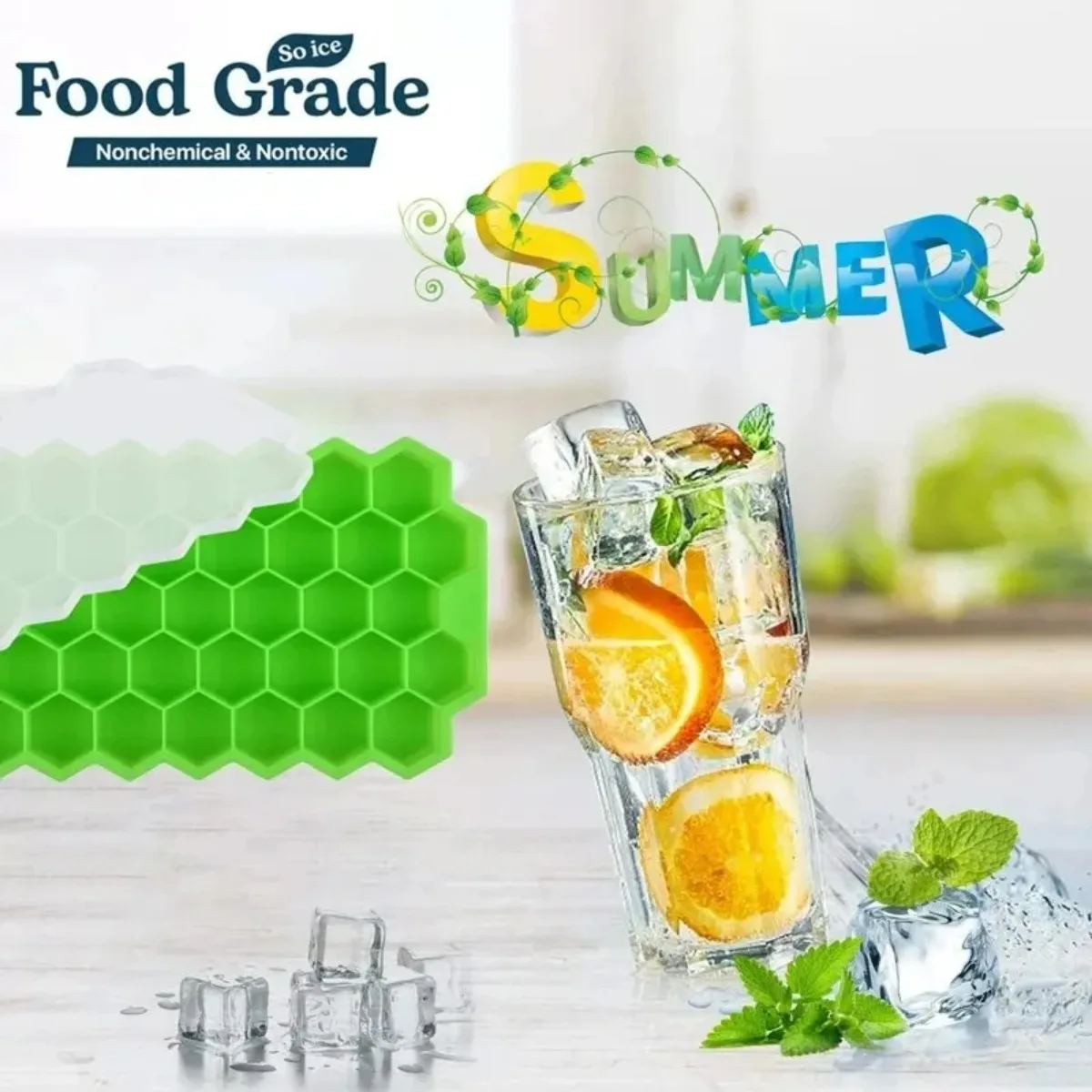 Honeycomb Silicone Ice Tray 3