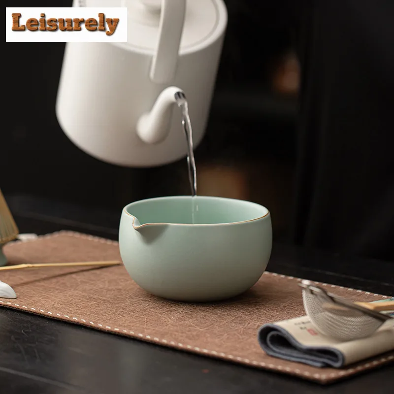 Ru Kiln Matcha Set Ceramic Tea Whisk Standing Bowl Japanese Style Ceremony Frothing And Stirring Tools Tableware Craft Supplies