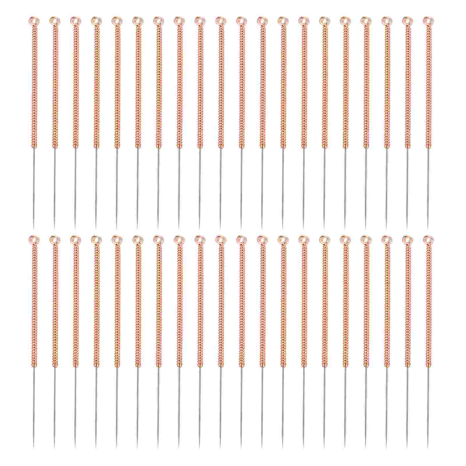 

100Pcs Copper Massage Needles Disposable Needles for Clinic