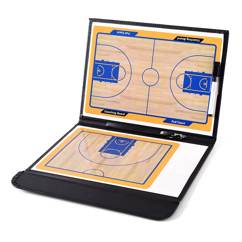 

Professional Basketball Coaching Board Double Sided Coach Guiding Board Portable Competition Game Training Magnet Clipboard