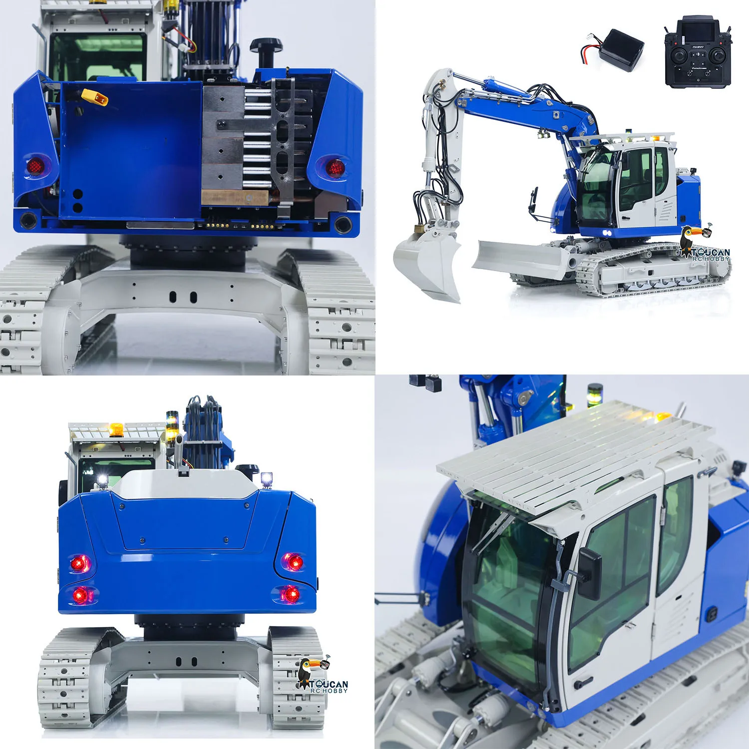 1/14 RTR 메탈 11웨이 밸브 LR914 PRO MAX 4WD RC 유압식 휠 굴삭기 원격 조종 굴착기 PL18EV Lite 라이트 사운드