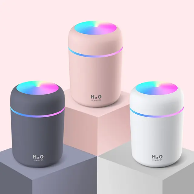 Mini Hordozható 300/420Ml Elektromos Légzeneti Hangulatú Aromaolaj Diffúzor Színes Éjszakai Fényes Usb Hűvös Köd Permetezővel Otthoni Autóhoz - Image 6