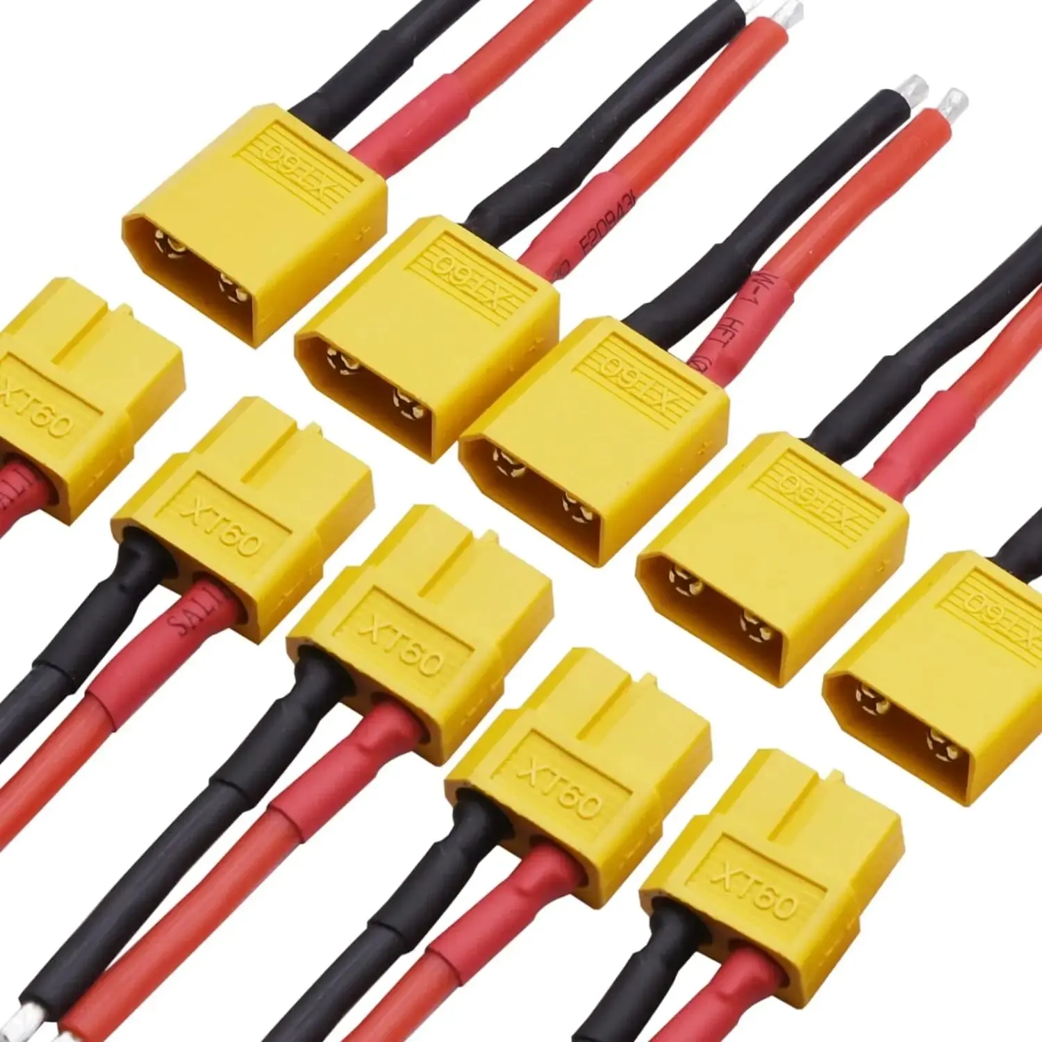 Connecteur femelle et mâle XT60, 1/2 paires, avec fil en silicone 12/14awg, pour câble de batterie RC Lipo, Drone – Image 6