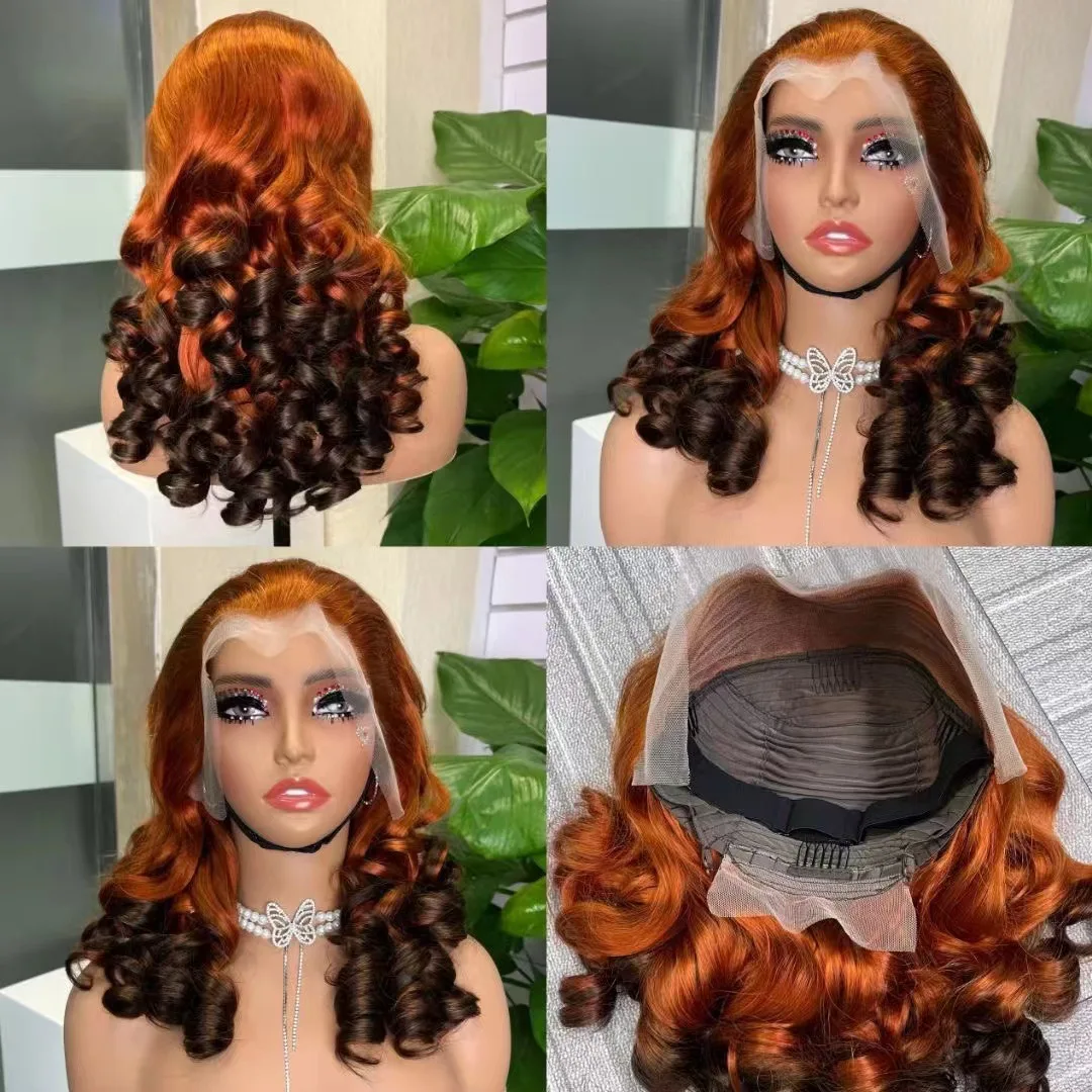 20inch 13x4 bouncy curly super double drawn SDD lace wig grade 14A
