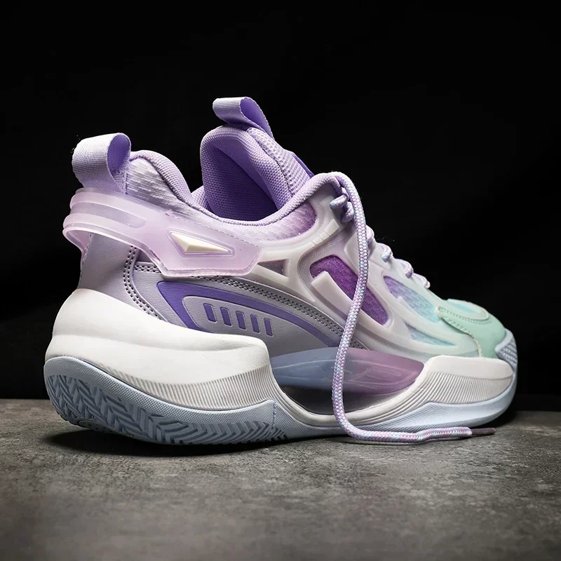 2024Professional Mens Basketball Sneakers Wearable Gym Training Sports Trainers for Women Non-slip Cushion Basketball Shoes 2