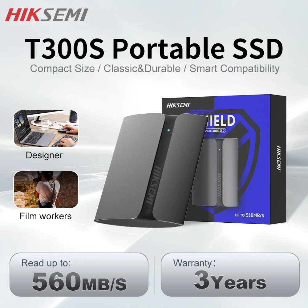 

Портативный жесткий диск HIKSEMI 100%, 320 ГБ, 512 Мб/с, внешний жесткий диск USB 3,1 Type-C, 1 ТБ, твердотельный диск для ноутбука и настольного компьютера