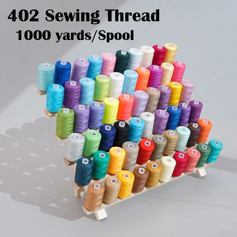 1PC-402-Sewing-Thread-100-Polyester-1000-Yards-Each-Spool-Household ...