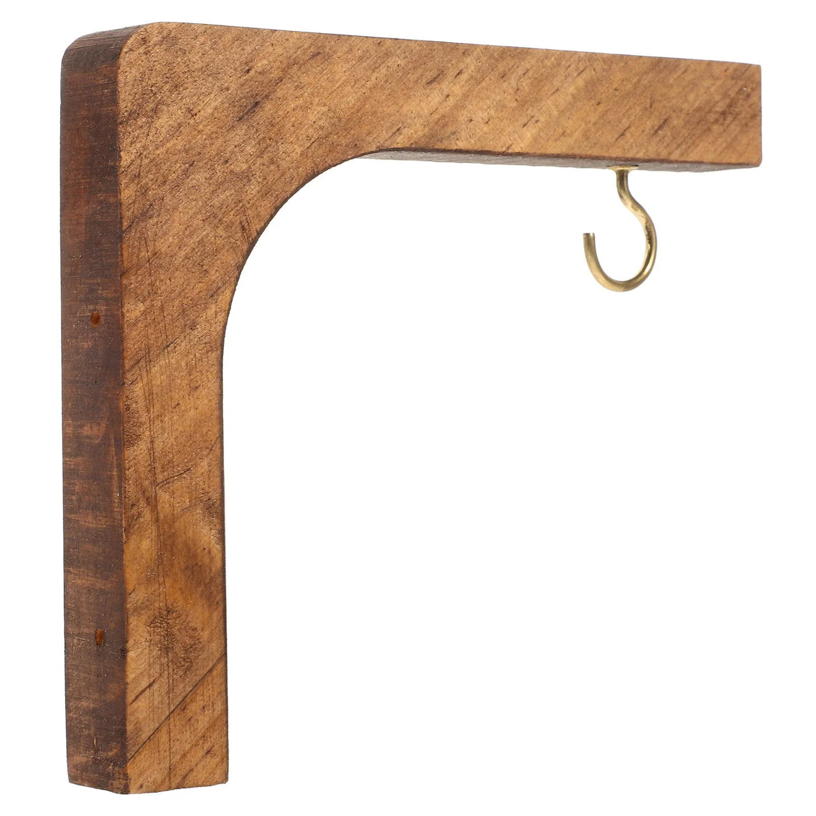 

Nordic Style Wooden Beads Double-layer Storage Board Children's Room Hanger Decoration Wall Plant Holder Clothes