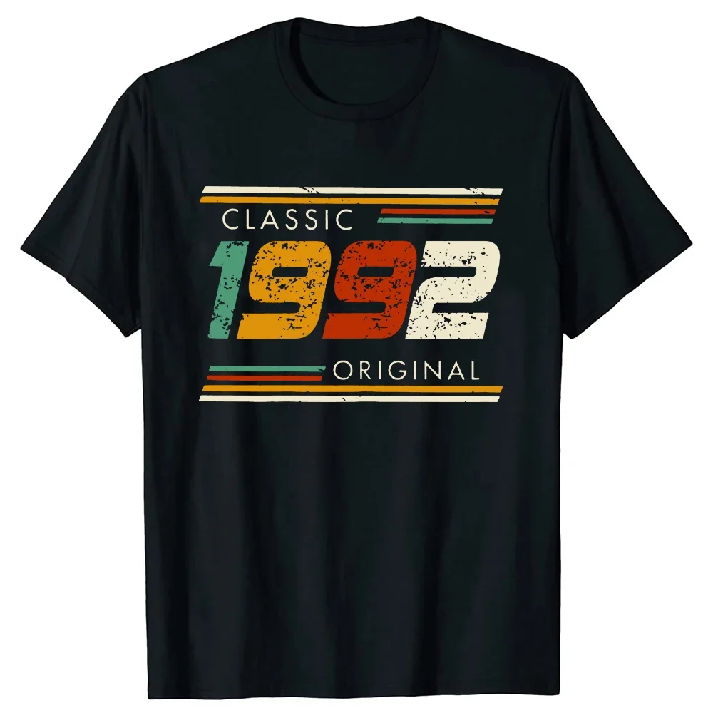 

Graphic Birthday Gift Short Sleeved 32 Years Old Born in 1992 Shirt 32th Birthday Summer T-shirt Retro Vintage 1992 Tshirt