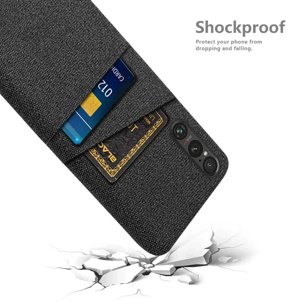 Luxury Fabric Dual Card Case Cover
