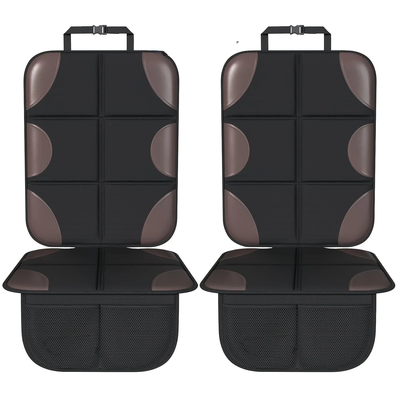 

Protect your caravan interiors with this set of 2 high-quality car seat protectors. Made from durable 600D fabric, these non-sli