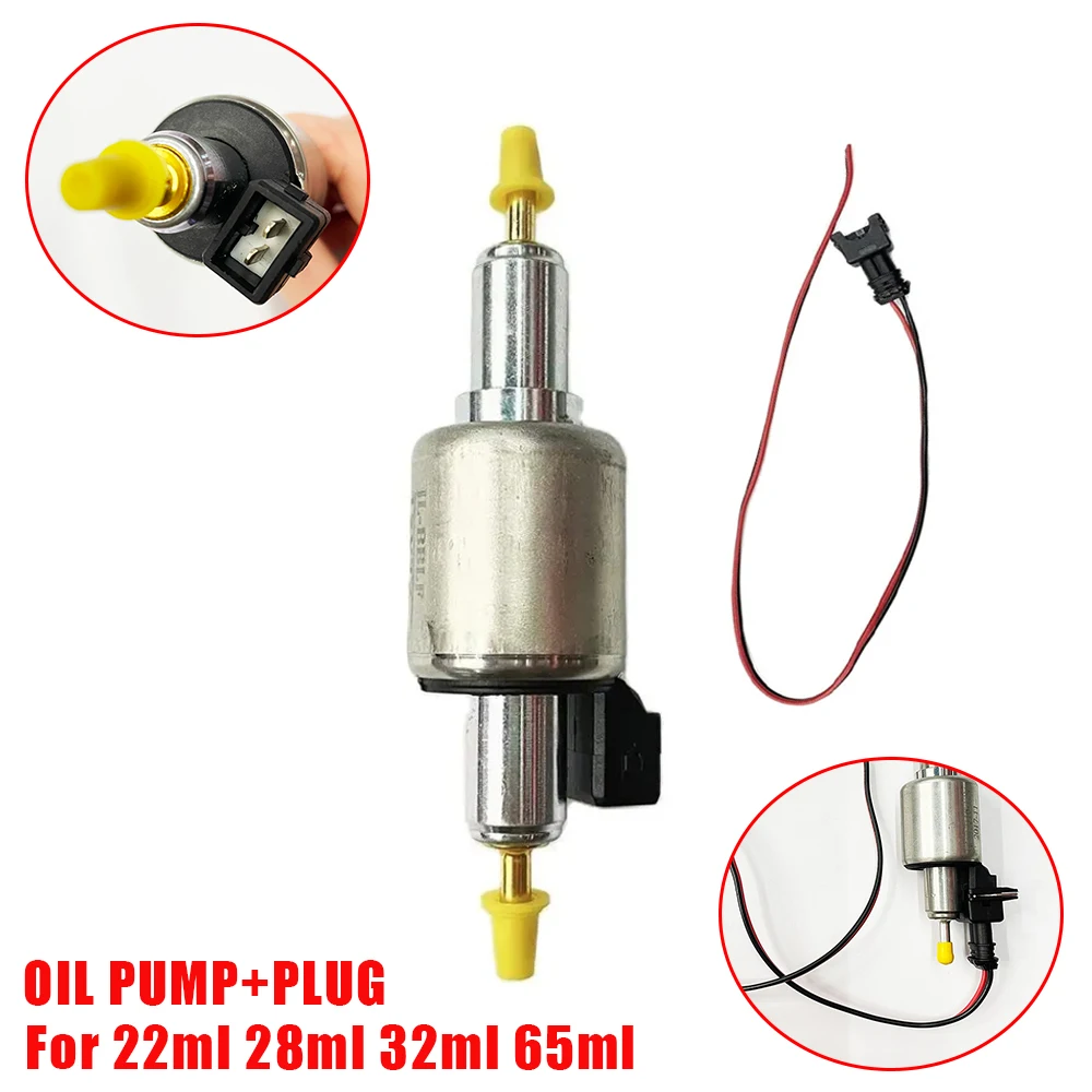 12V/24V 22ML 28ML 65ML Oil Fuel Pump Air Parking Heater Pulse Metering Pump with Plug For Webasto Eberspacher Heaters for Truck