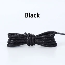 Glittering Metallic Sparkle Shoe Laces - Vibrant Shiny Replacement for Sneakers, Boots & Casual Shoes (Black)